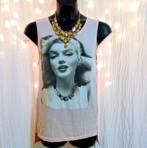Marilyn Monroe Pink Tank Top Cover Up Icon Glam